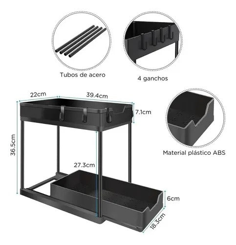 Estante de almacenamiento de cocina