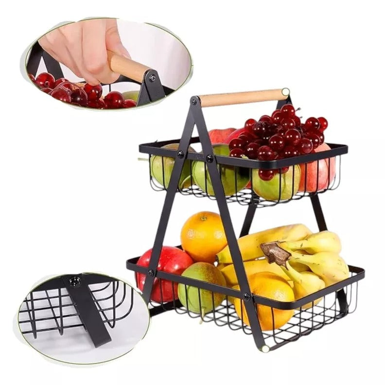 ORGANIZADOR FRUTERO DOBLE NIVEL