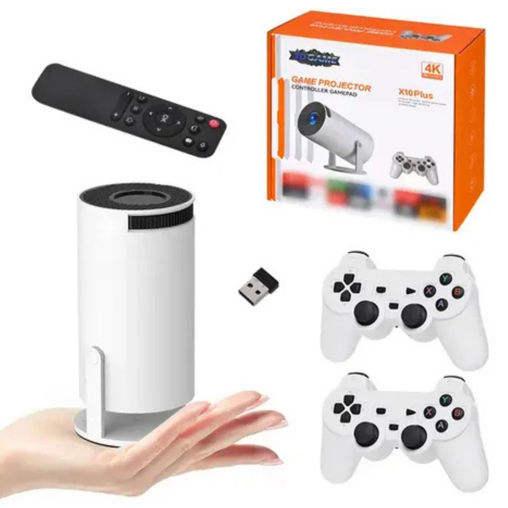 Mini Consola 2 Controles, Proyector 4K