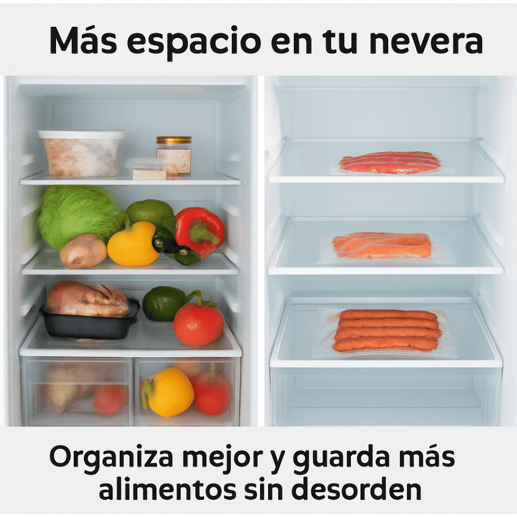 Máquina Selladora al Vacío para Alimentos con 10 Bolsas Incluidas