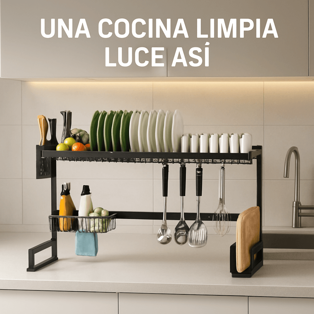 Escurridor de Platos en Acero Inoxidable – 85 cm