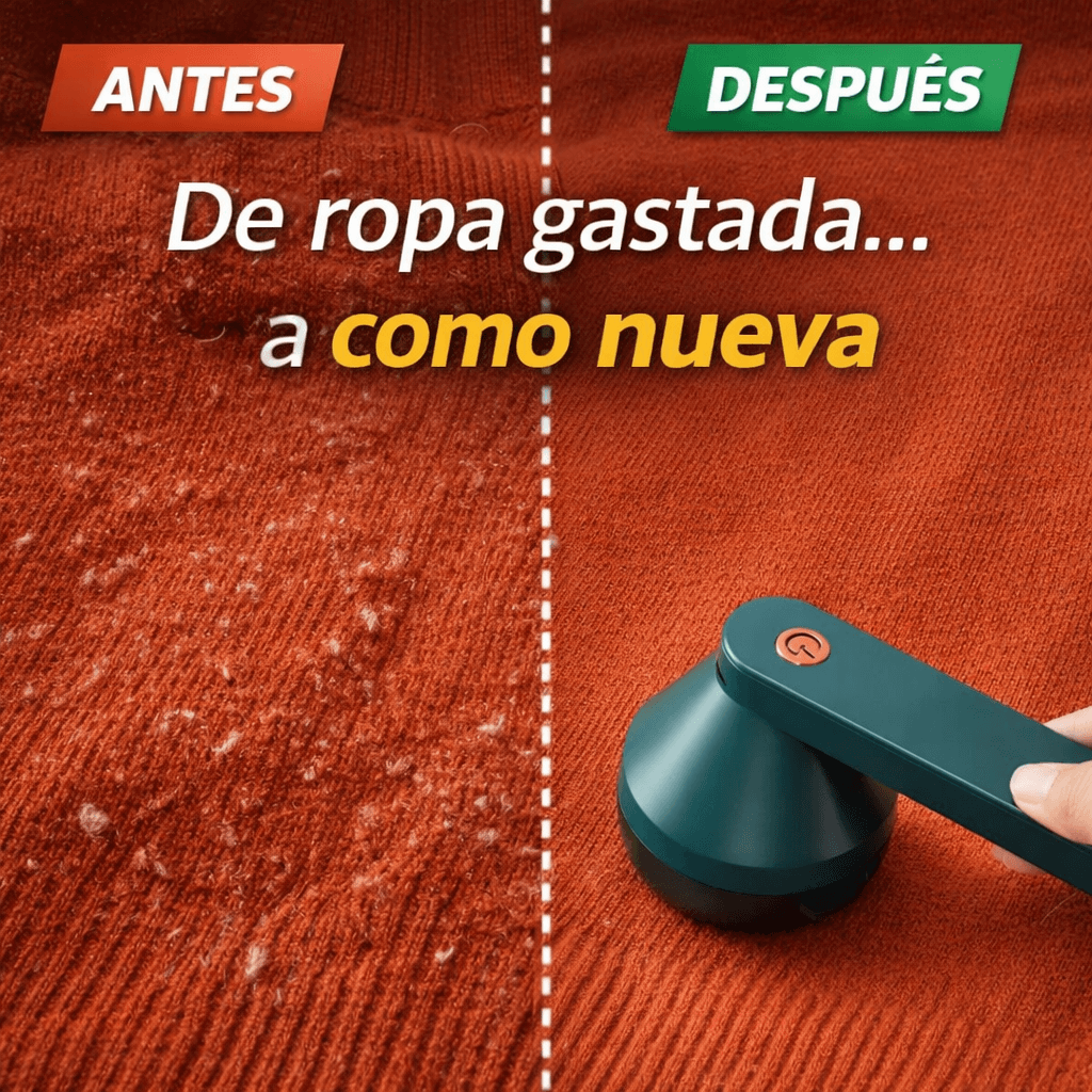 Quitapelusa Eléctrico Inalámbrico Recargable USB – Cuida y Renueva tu Ropa